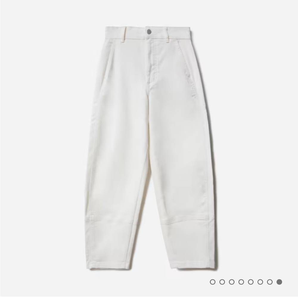 Everlane Utility Barrel Pant (white)